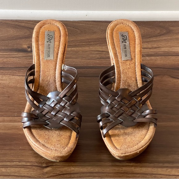 Steve Madden Cork Mule Slide Wedges – 9 US - Picture 2 of 4